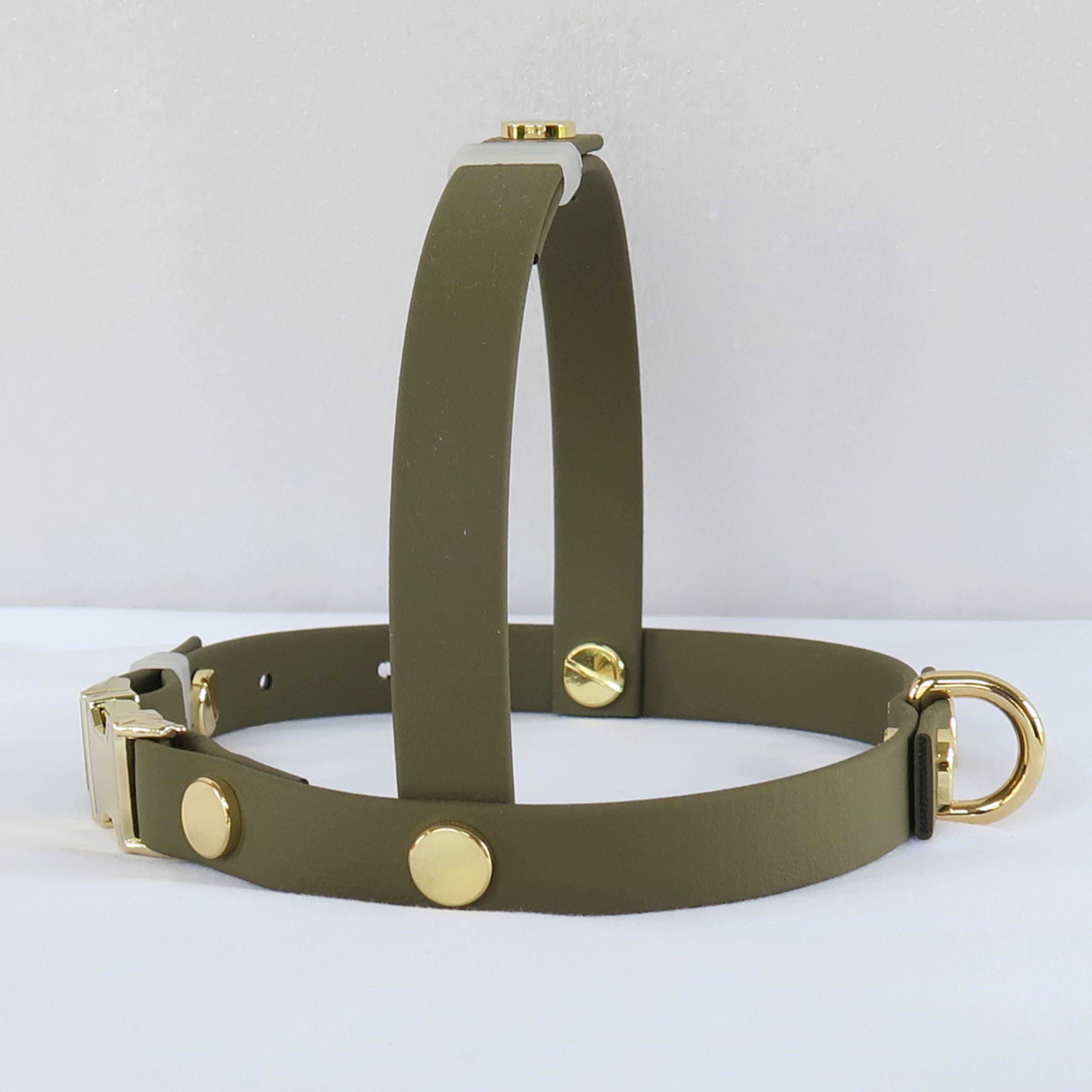 Small Olive Dog Harness