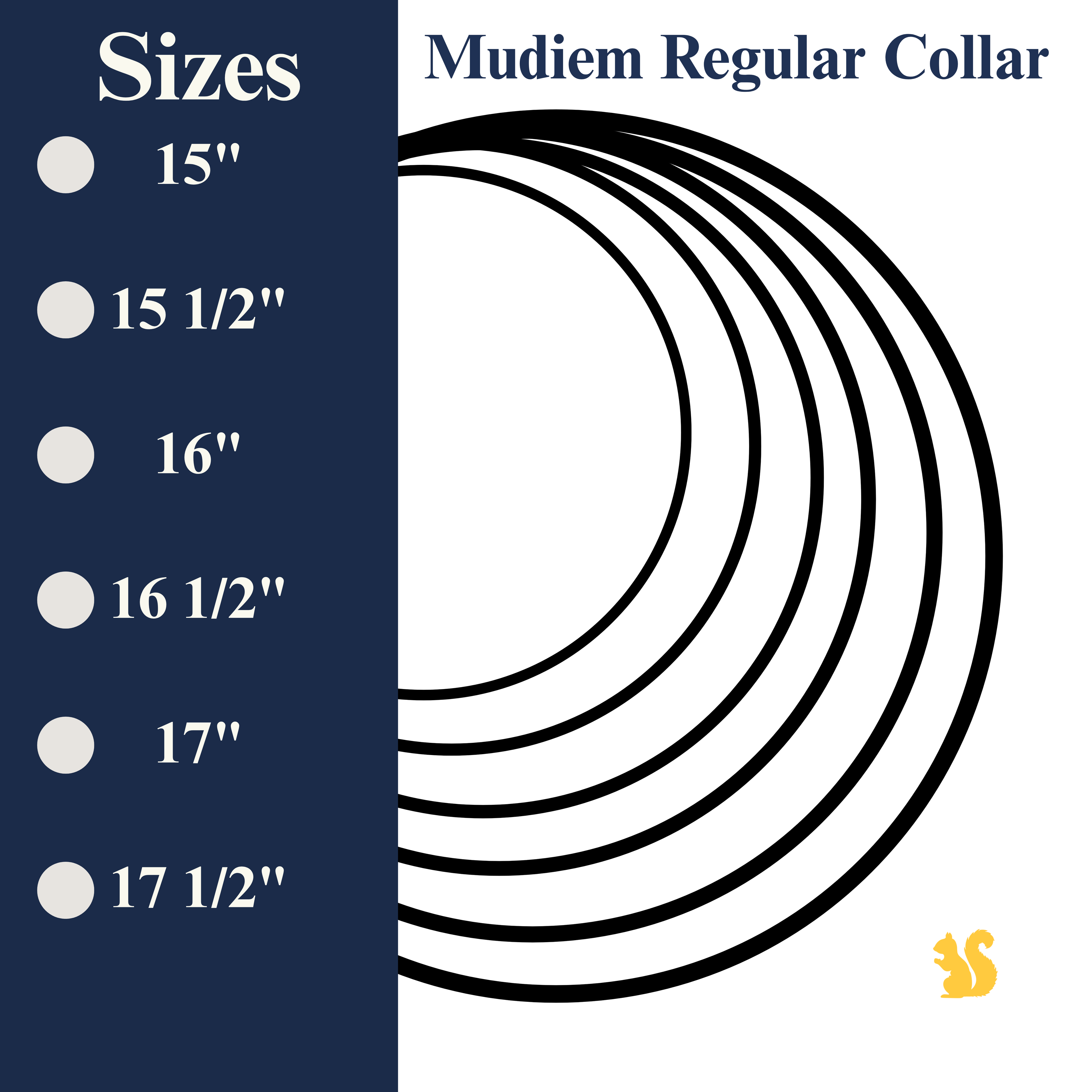 Medium Dog Collar Northern Blue